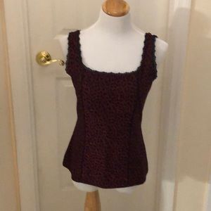 Leopard print tank top